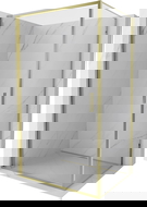 Mexen Exo 100 x 120 cm-es kifelé nyíló zuhanykabin, átlátszó, arany - 817-100-120-50-00