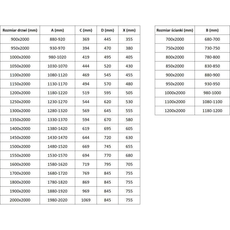 Mexen Exo-S 110 x 100 cm-es tolóajtós zuhanykabin, átlátszó, króm - 8151-110-100-01-00