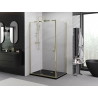 Mexen Exo-R cabină de duș articulată 140 x 110 cm, transparentă, aurie - 819-140-110-50-00