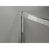 Mexen Exo-S 170 x 90 cm-es tolóajtós zuhanykabin, átlátszó, króm - 8151-170-090-01-00