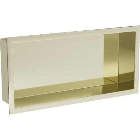 Mexen X-Wall-R fürdőszoba süllyesztett polc kerettel 45 x 20 cm, Arany - 1950452010