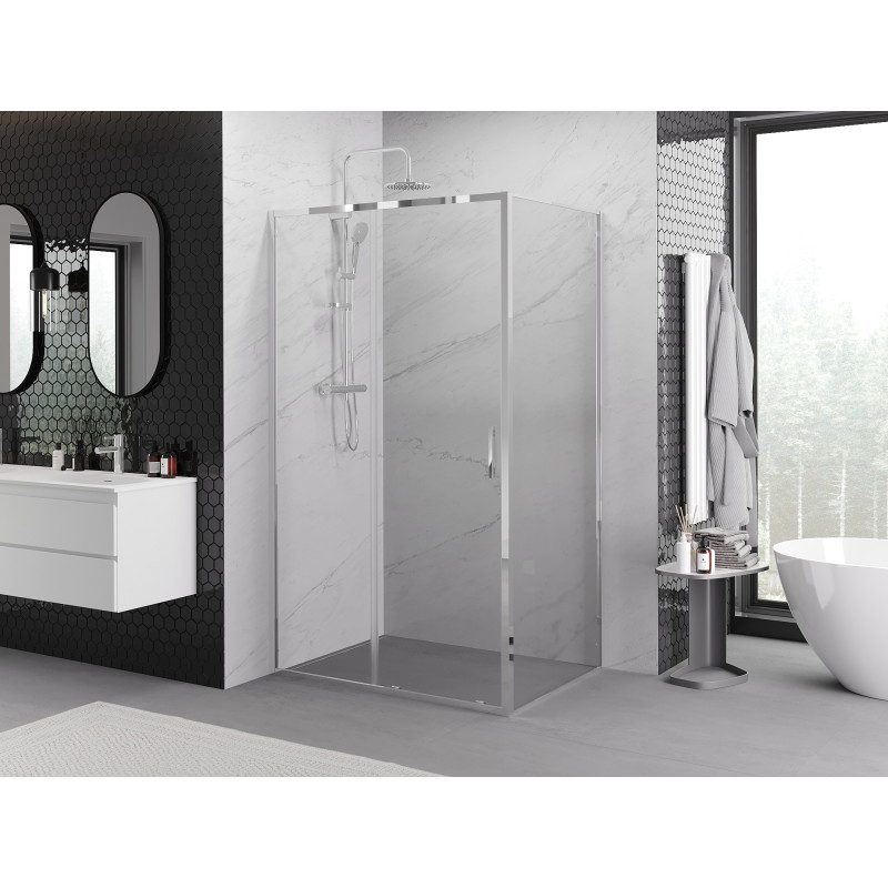 Mexen Exo-S cabină de duș glisantă 200 x 95 cm, transparentă, crom - 8151-200-095-01-00