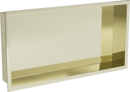 Mexen X-Wall-R fürdőszoba süllyesztett polc kerettel 60 x 30 cm, Arany - 1950603010