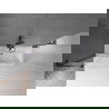 Mexen Velar L kádparaván 2-szárnyú tolóajtós 90 x 150 cm, átlátszó, fekete - 896-090-003-01-70