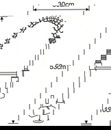Mexen Clara baterie de bucătărie, neagră - 670501-70