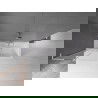 Mexen Velar L kádparaván 2-szárnyú toló 90 x 150 cm, átlátszó, csiszolt nikkel - 896-090-003-01-97