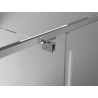 Mexen Exo-BR Duo 110 x 100 cm-es, nyíló zuhanykabin, átlátszó, króm - 8182-110-100-01-00