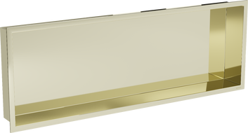 Mexen X-Wall-R raft de încastrare cu flanșă 90 x 30 cm, Aurie - 1950903010
