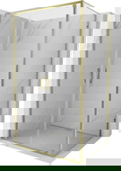 Mexen Exo 70 x 110 cm-es nyíló zuhanykabin, átlátszó, arany - 8182-070-110-50-00