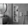 Mexen X-Wall-R süllyesztett polc peremmel és polccal 90 x 30 cm, inox - 1910903010S