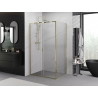 Mexen Exo-S cabină de duș culisantă 105 x 110 cm, transparentă, aurie - 8151-105-110-50-00