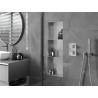 Mexen X-Wall-NR keret nélküli fali polc polccal, 90 x 30 cm, inox - 1911903010S