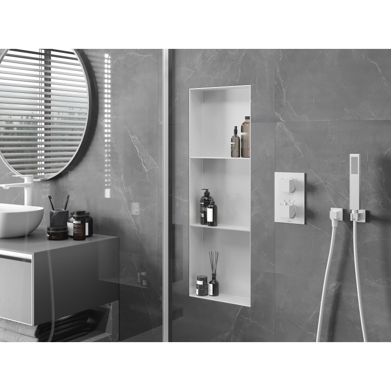 Mexen X-Wall-NR fülke nélküli polc polccal, 90 x 30 cm, fehér - 1921903010S