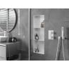 Mexen X-Wall-NR raft nișat fără flanșă cu poliță 90 x 30 cm, alb - 1921903010S