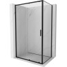 Mexen Exo-S cabina de duș cu uși glisante 190 x 70 cm, transparentă, neagră - 8151-190-070-70-00