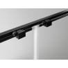 Mexen Exo 160 x 120 cm tolóajtós zuhanykabin, átlátszó, fekete - 8151-160-120-70-00