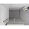 Mexen Exo-BR Duo cabina de duș cu uși rabatabile 110 x 100 cm, transparentă, aurie - 8182-110-100-50-00