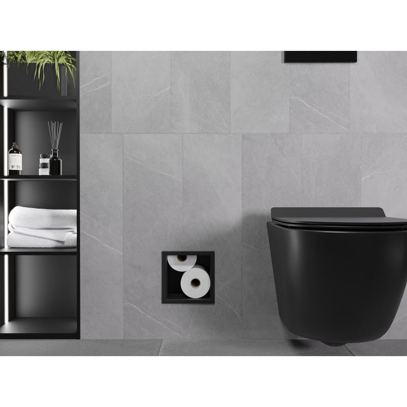 Mexen X-Wall-B suport pentru hârtie igienică, negru - 1975