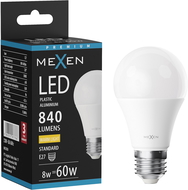 Mexen Nova Bec LED E27, A60, 8W, Cald - 3000K, 840 lm - L100-E27-0830-01