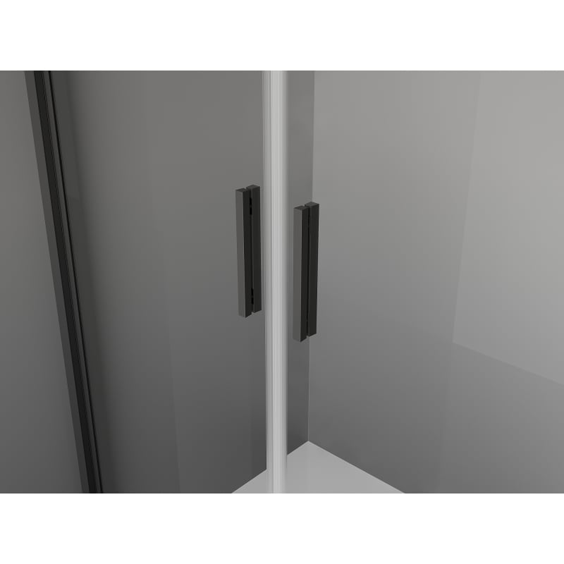 Mexen Exo cabina de duș cu ușă batantă 70 x 120 cm, transparentă, neagră - 8182-070-120-70-00