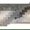 Mexen Omega cabină de duș 3-perete, glisantă 100 x 100 cm, transparent, crom + cădiță Flat - 825-100-100-01-00-3s-4010
