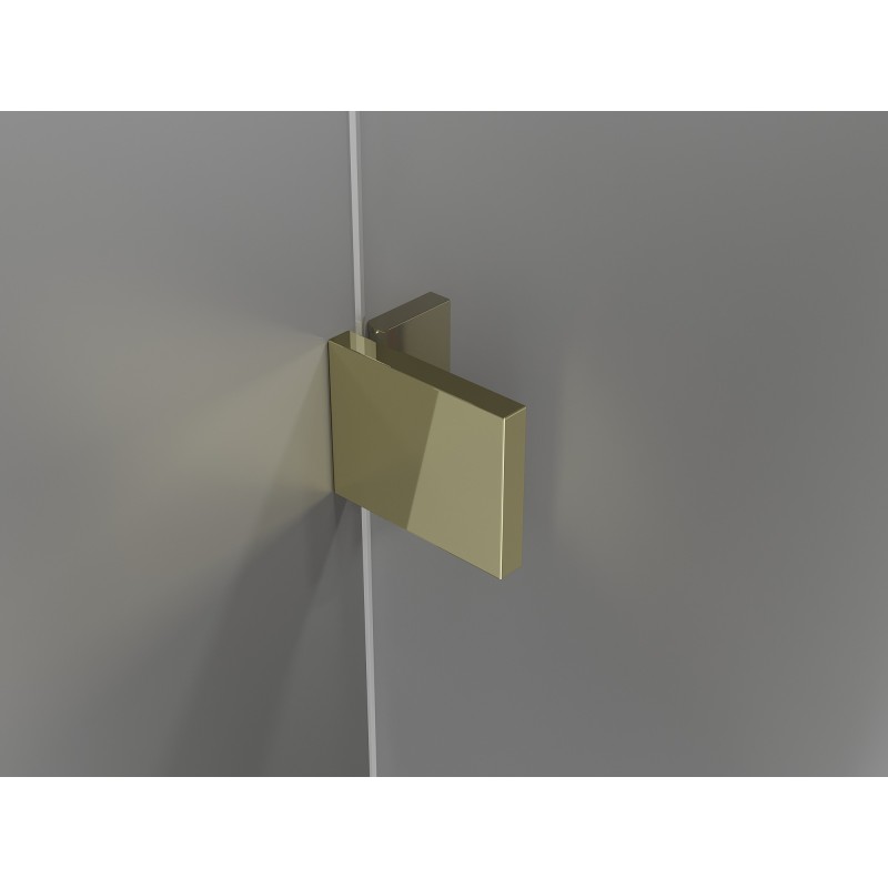 Mexen Lunar Duo uși de duș batante 140 cm, transparent, auriu - 834D-140-000-50-00