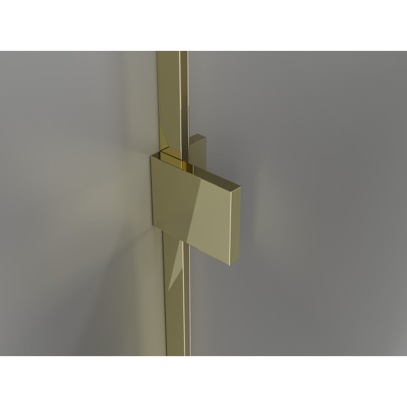 Mexen Lunar Uși de duș cu balamale Duo 170 cm, transparente, aurii - 834D-170-000-50-00