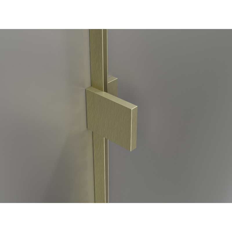 Mexen Lunar Duo uși de duș batante 170 cm, transparent, auriu periat - 834D-170-000-55-00