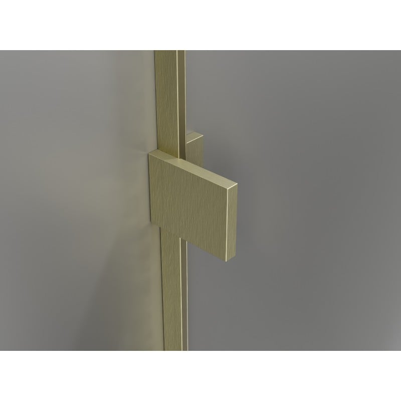 Mexen Lunar Duo uși de duș batante 190 cm, transparente, aurii periate - 834D-190-000-55-00