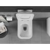 Mexen Teo Rimless WC csésze lassan záródó vékony duroplast ülőkével, fehér fényes - 30850700