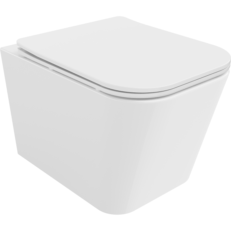 Mexen Teo vas wc fără margini cu capac cu închidere lentă slim, duroplast, alb lucios - 30850600