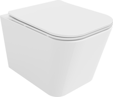 Mexen Teo Rimless WC csésze lassan záródó slim üléssel, duroplast, fényes fehér - 30850600