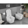 Mexen Teo Rimless WC csésze lassan záródó slim üléssel, duroplast, fényes fehér - 30850600