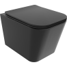 Mexen Teo vas WC Rimless cu capac slim cu închidere lentă, duroplast, negru mat - 30850685
