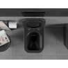 Mexen Teo Rimless WC csésze lassan záródó slim deszkával, duroplast, fekete matt - 30850685