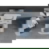 Mexen Teo vas WC Rimless cu capac cu închidere lentă slim, duroplast, gri-albastru mat - 30854069