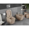 Mexen Teo Rimfree WC csésze lassan záródó, vékony duroplaszt ülőkével, matt cappuccino - 30854064