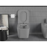 Mexen Teo Rimless WC csésze lassan záródó, keskeny duroplaszt ülőkével, világosszürke matt - 30854061
