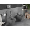 Mexen Teo perem nélküli wc csésze leeresztő automatikás ülőkével, Duroplaszt, Sötétszürke matt - 30854071
