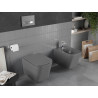 Mexen Teo Rimless wc csésze lecsukódó slim tetővel, duroplast, sötét szürke matt - 30854071