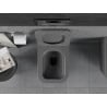 Mexen Teo vas de toaletă rimless cu capac slim cu cădere lentă, duroplast, gri închis mat - 30854071