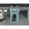 Mexen Teo Rimless WC-csésze lassan záródó Slim ülőkével, duroplast, világoszöld matt - 30854048