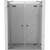 Mexen Lunar Duo 150 cm-es nyíló zuhanyajtó, átlátszó, pisztolyfém - 834D-150-000-95-00