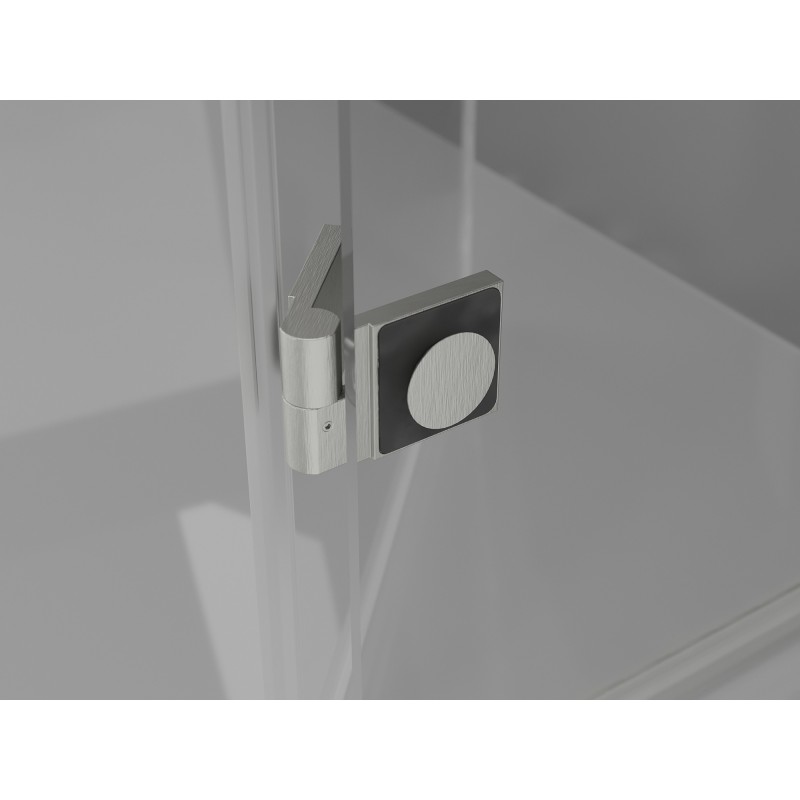 Mexen Lunar Ușă duș dublă rabatabilă 170 cm, transparentă, nichel periat - 834D-170-000-97-00