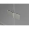 Mexen Lunar Duo zuhanyajtó 190 cm, átlátszó, matt nikkel - 834D-190-000-97-00