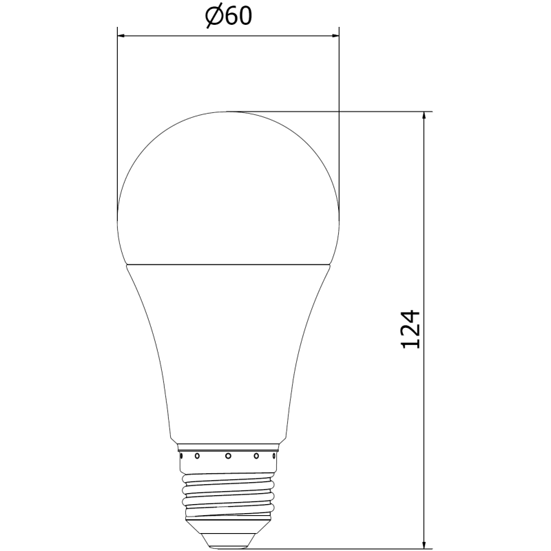 Mexen Nova Bec LED E27, A60, 15W, Neutru - 4000K, 1575 lm - L100-E27-1540-01