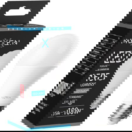 Mexen Nova LED izzó E27, A60, 15W, Hideg - 6500K, 1575 lm - L100-E27-1565-01