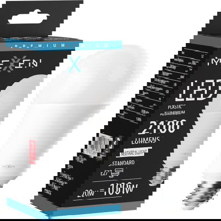 Mexen Nova Bec LED E27, A70, 20W, Neutru - 4000K, 2100 lm - L100-E27-2040-01