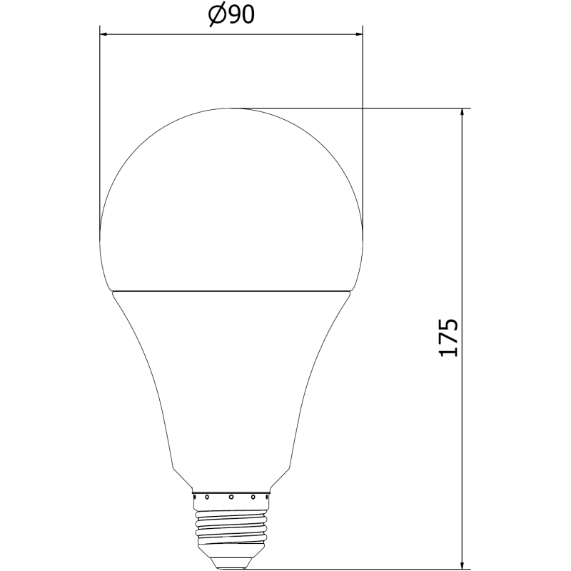 Mexen Nova LED izzó E27, A95, 25W, Meleg - 3000K, 2625 lm - L100-E27-2530-01
