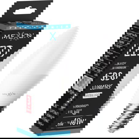 Mexen Nova LED izzó E14, C37, 6W, Semleges - 4000K, 630 lm - L102-E14-0640-01